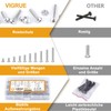 VIGRUE 400 Pieces M4 Screws Set, Stainless Steel 304 Screws