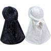 2 PCS Crushed Velvet Wave Durag – Premium Soft Durag