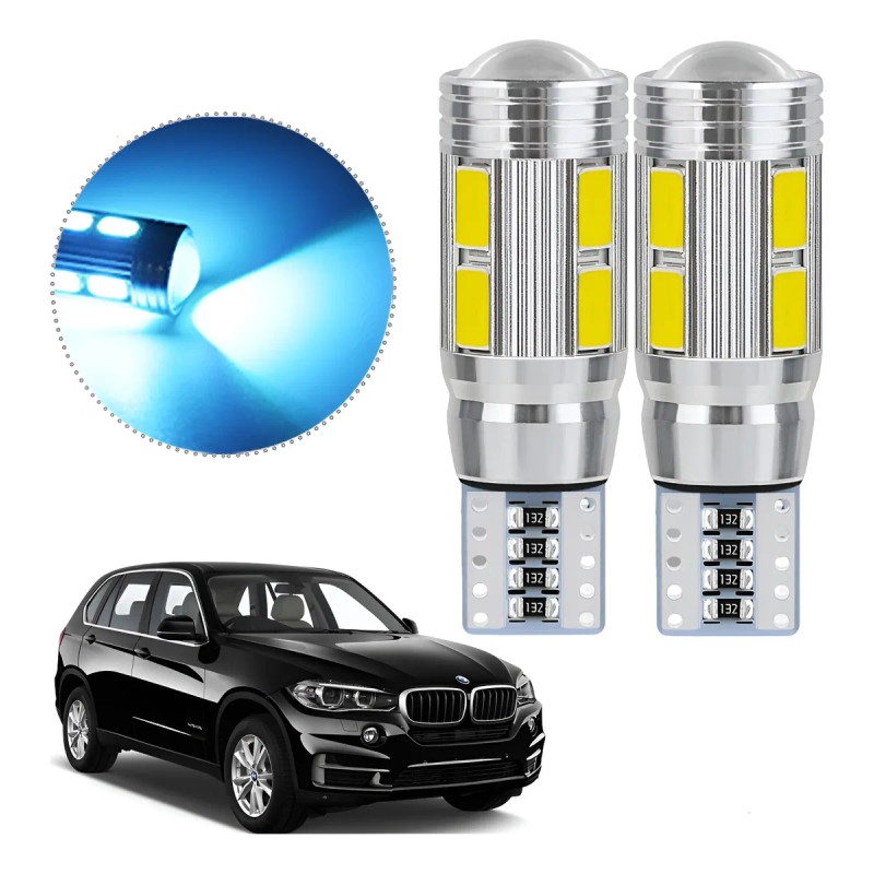 Par Faros Led T10 Lupa Canbus Pellizco Sin Señal Error