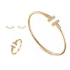 Bangle Bracelets for Women Gold Shine Earrings Rings Bangles Sets