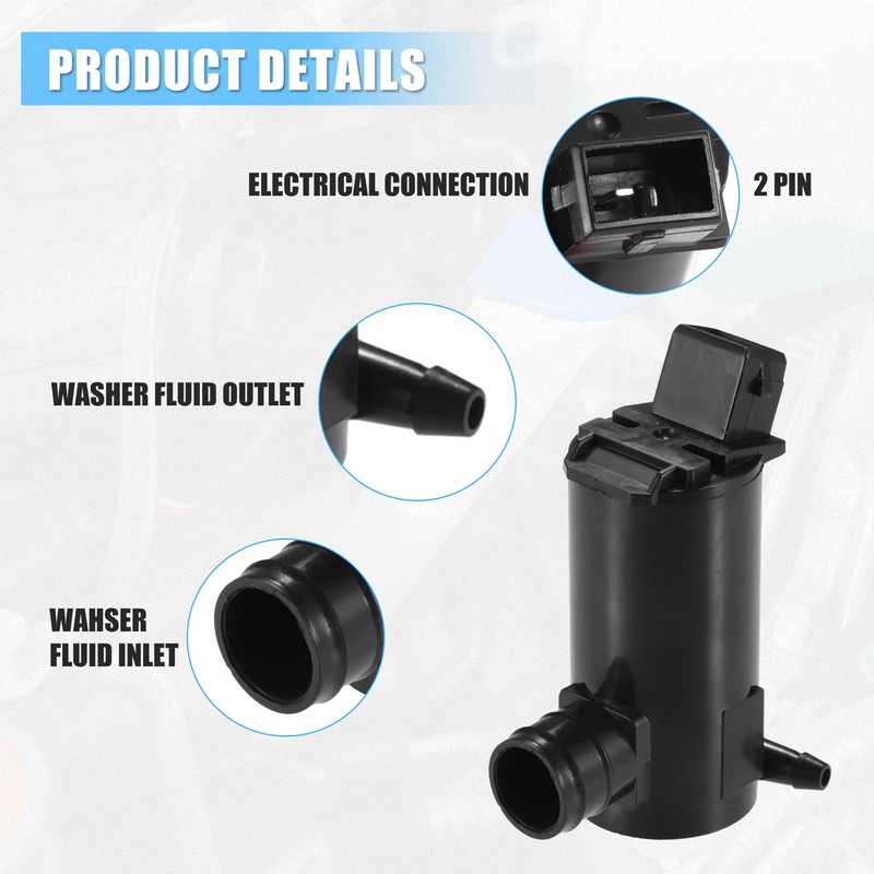 A ABSOPRO Windscreen Washer Pump for Ford Transit MK5 MK6-1