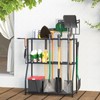 Azheruol Organizer Yard Tool Storage Rack,Garden Organizer,Steel Yard Tool Racks