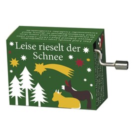 Fridolin Music Box Silent Trickles the Snow Mini Rotation Gel Christmas Song