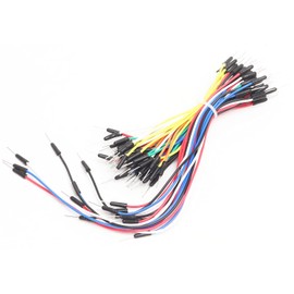 Audiofan Jumper Wire, 1 Pin, Male to Male, 65 Piece Set (7 x 49 / 12 x 8 / 15 x 4 / 20 cm x 4 pcs), Electronic Crafts, Electrical Experiments, Breadboard