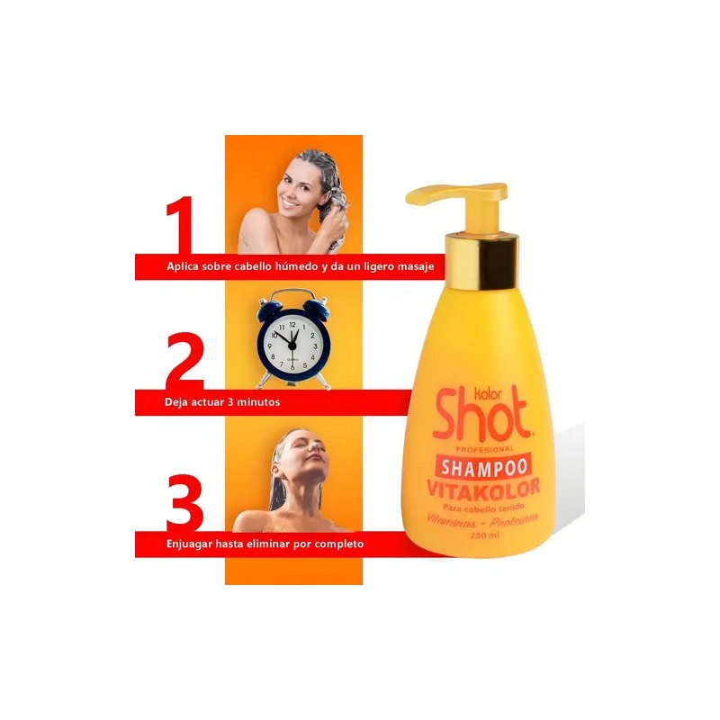 Shampoo Vitakolor Cabello Teñido Kolor Shot 250 Ml