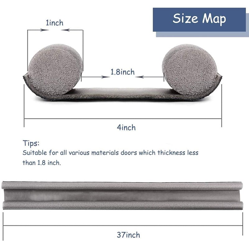 Draft Excluder for Doors - 96cm, Efficient Noise Blocker, Cold