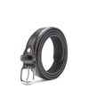 Chums Men's Leather Belt x2 Black Brown 1" inch Black