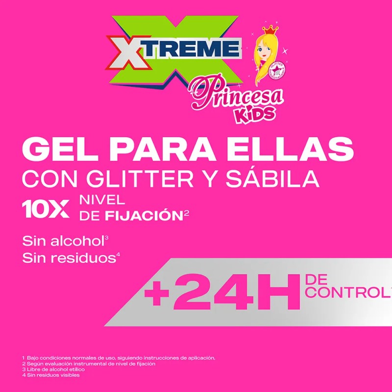 Gel para cabello Xtreme Princesa Kids 200g