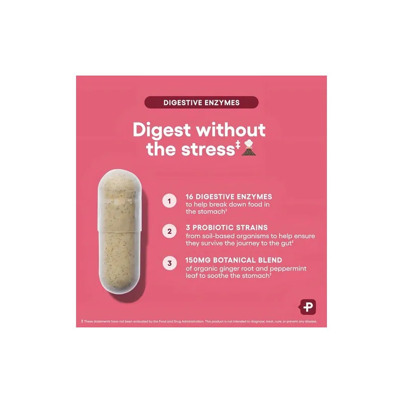 Physician's Choice Digestive Enzymes 60 Cap Sabor Sin Sabor