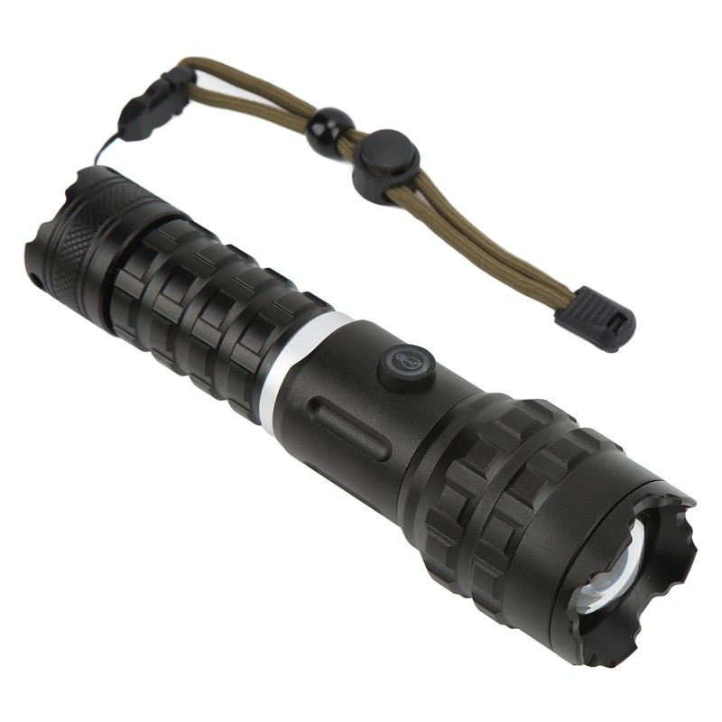 XHP90 Strong Light Flashlight with USB Cable IPX4 Waterproof 2300LM