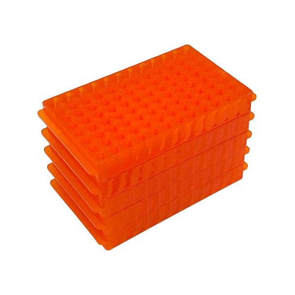 5 PCS Vial Rack Tube Rack Double Panel 96 Positions