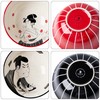 BICETTO Ramen Bowl Set 45oz, 8inch, Japanese Ukiyo-e Design -