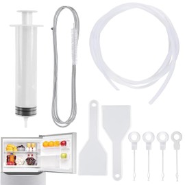 Fridge Cleaning Tool Set, 9 Pieces Fridge Brushes, Drain Hole Cleaning Set, Sink Cleaning Brush for Home Refrigerators, Flexible Pipe Cleaning Spiral with Brush