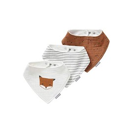 VERTBAUDET Pack of 3 baby scarves, cotton muslin, Oeko-Tex pack, multicoloured, fox, one size