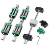ANWOKIT 2Pcs HGR15-400MM Linear Rails kit with 4 Bearing Block,1Pcs