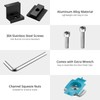 Anbte 10 PCS Solar Panel Mounting Brackets for Unistrut, Aluminium