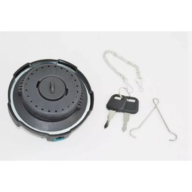 Locking Diesel Tank Replacement Cap with 2 keys Black Compatible with VOLVO FH12 FM12 FH16 FM16
