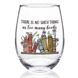 Futtumy Gifts for Book Lovers Women, Book Lover Wine Glasses 17oz, Gifts for Readers Book Lovers, Bookish Gifts, Funny Reading Gifts, Book Lovers Gifts for Birthday Christmas