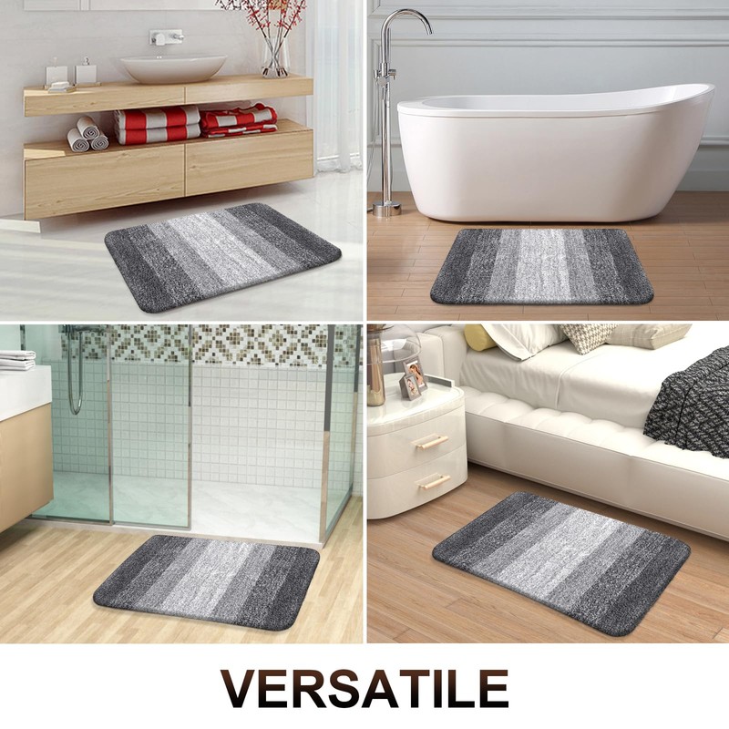 OLANLY Bathroom Rugs Mat 34x21, Extra Soft Absorbent Microfiber Bath