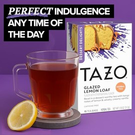 TAZO Glazed Lemon Loaf Herbal Tea Bags - Caffeine-Free Delight