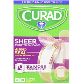 Curad Plastic Bandages, Assorted Sizes, 80 ct