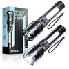 Esgreen 2 Pack Rechargeable Flashlights High Lumens 2000, Single Click