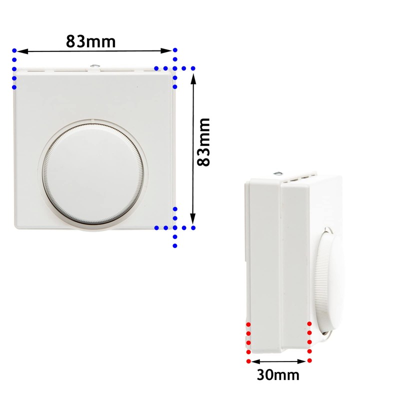 SPARES2GO Tamper Proof Thermostat for Combi Boilers Temperature Switch Dial