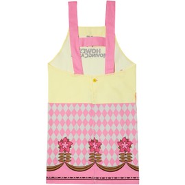 Marushin 1165021200 Triangular Apron, H 33.5 x W 39.4 inches (85 x 100 cm), Calcifer Apron