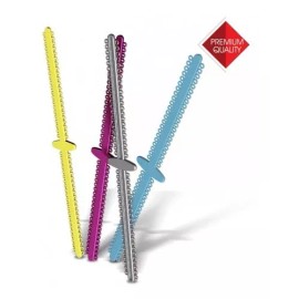 Stylus 12 Bastones Ligas Long Modulos Elasticos Ortodoncia Colores Color Black