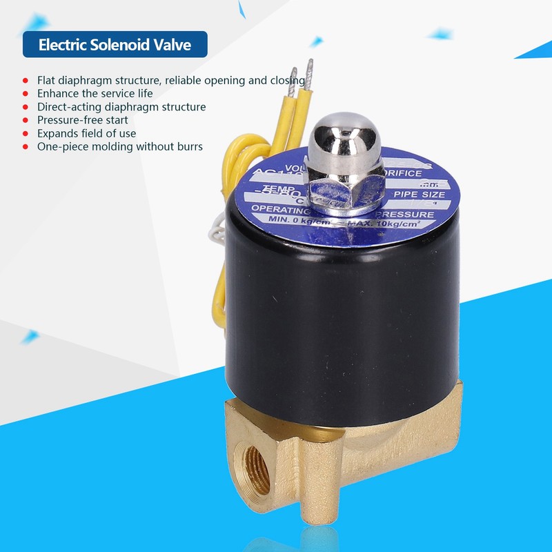 Electric Solenoid Valve Small Normally Closed for Water Air Diesel