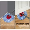 6 Pcs Spin Mop Refill/Recharge + 1 Mop Base Holder