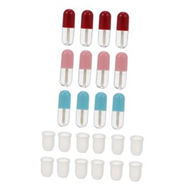 Beavorty 12pcs Mini Lip Gloss Containers Portable Diy Empty Lip Gloss Tubes for Travel Lightweight Bottles Mascara Random Colors