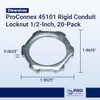 Sigma Engineered Solutions ProConnex 45101 Rigid Conduit Locknut 1/2-Inch, 20-Pack