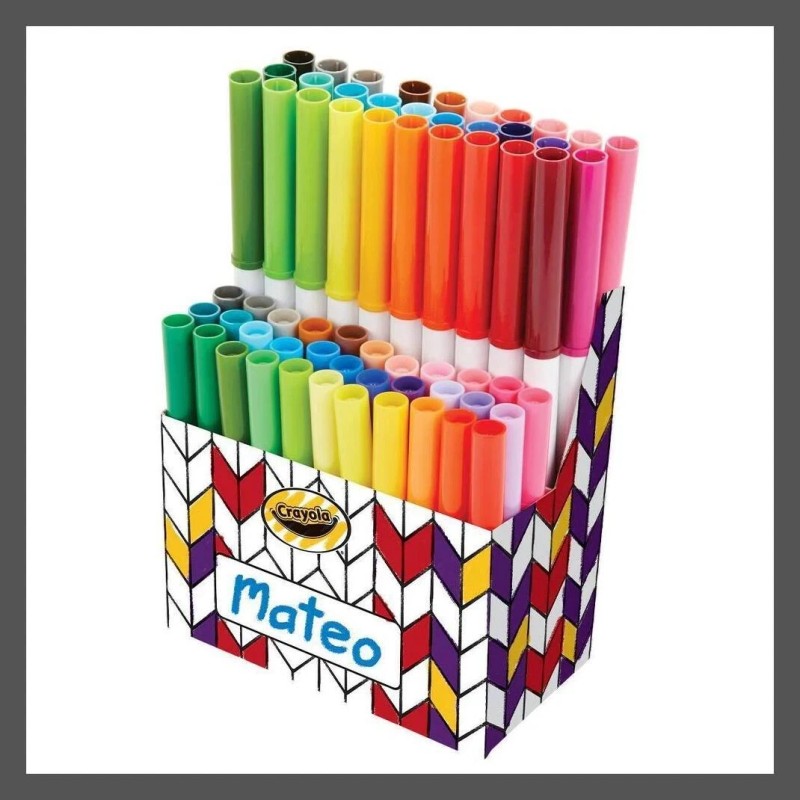 Crayola Super Color Set 75 Piece with Storage Container Washable