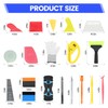 HUGEBO 52PCS Vinyl Wrap Tools Kit with LCD Heat Gun,