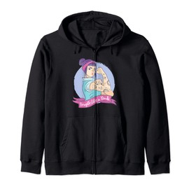 Not Fragile Like a Flower Fragile Like a Bomb Feminism Geschenke Kapuzenjacke