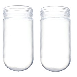 OCS Parts Clear Coated Glass Globe Replacement for Commercial Walk-in Refrigerators, Freezers, and Coolers (2 Globes)