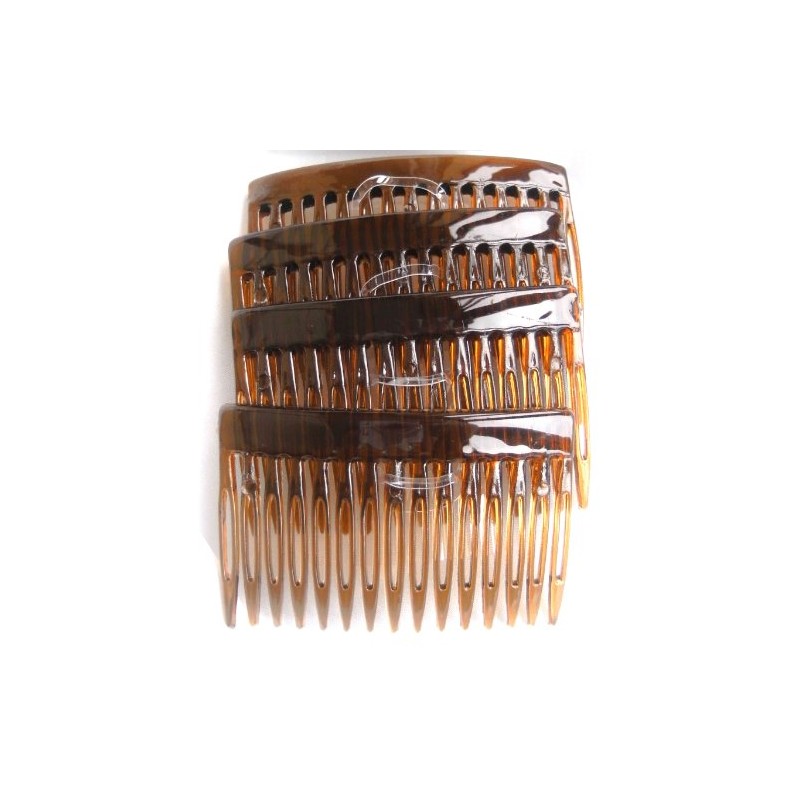 7 Centimeter Side Combs Hair Combs Pack of 4 Tortoiseshell