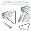 PL 14656 Window Screen Bottom Latch Clips 7/16" Window Screens