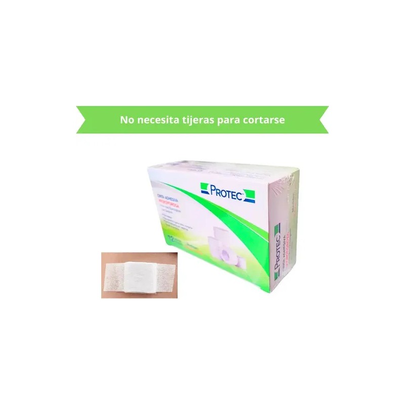 Cinta Adhesiva Micropore 2.5cm X 10m Protec C/12 Rollos