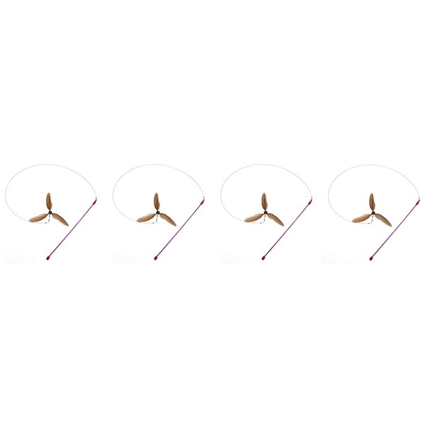 GoCat Da Purr-Peller Cat Toy, A Feather Propeller That Spins