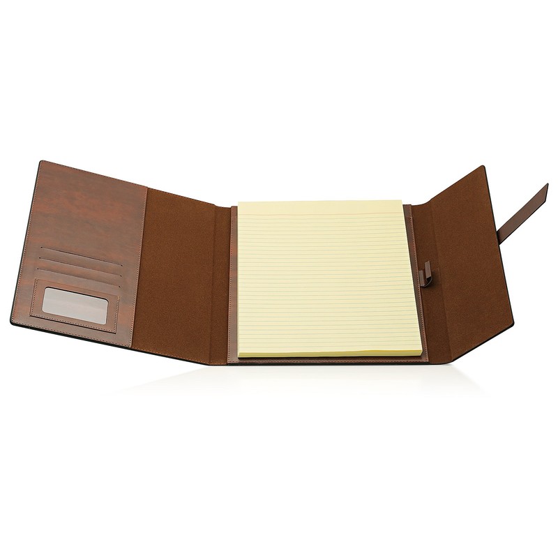 GALLAWAY LEATHER Padfolio Portfolio Folder – Slim Portfolio Folio Organizer