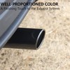 A-KARCK Black Chrome Exhaust Tips 3" Inlet, 3" Inlet 5"