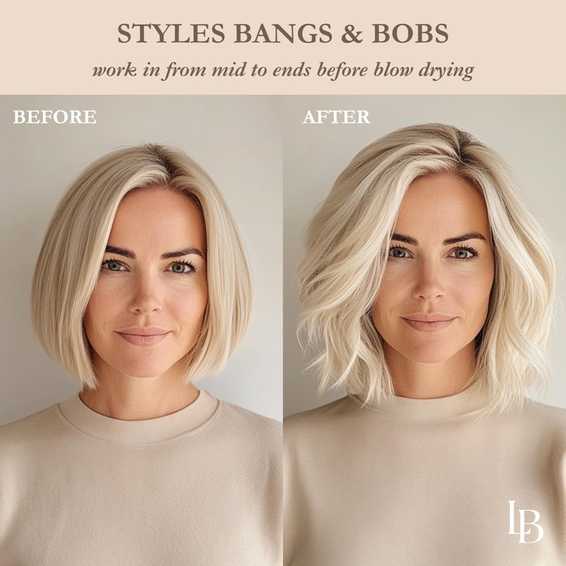 L'Brise Volume Soufflé Air-Activated Mousse – Lightweight, Non-Aerosol, Frizz-Free, Heat-Activated,