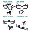 Eyekepper Eyekepper 4 Pack Stylish Eyeglasses Women - Oversized Square