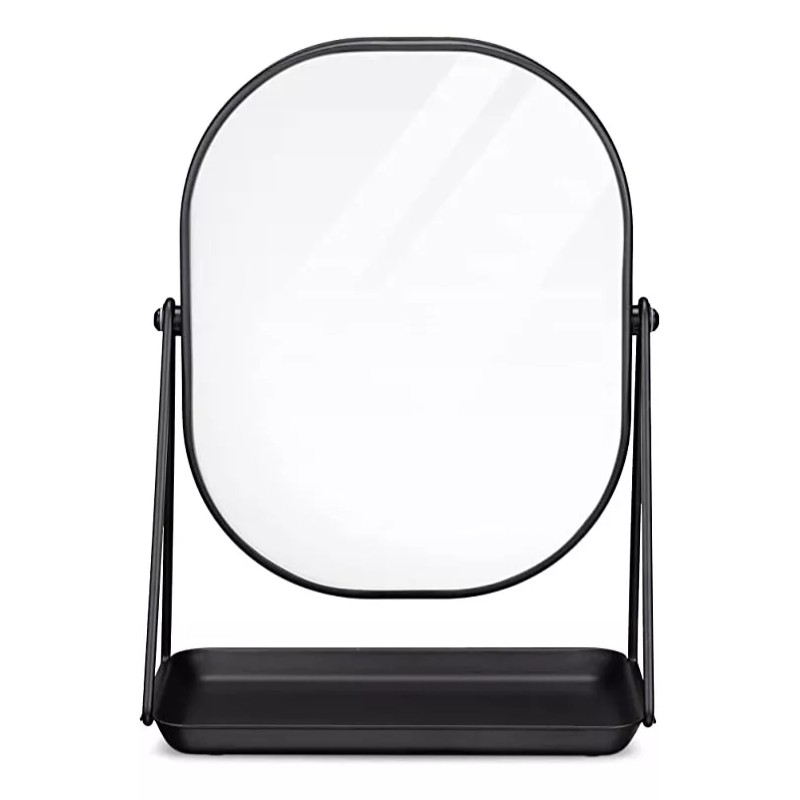 Espejo Para Maquillaje Minimalista Sobre Mesa Tocador Mujer