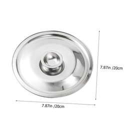 ULTECHNOVO Stainless Steel Lid for Seasoning Pot Replacement Covers Cooking Jar Lids Easy to Use Practical Kitchen Accessory