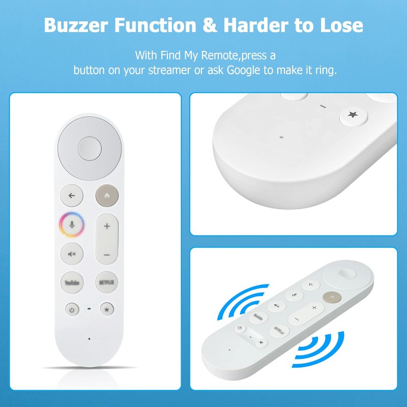 LUIRSAY Replacement Remote for Google TV Streamer (4K), Voice Search