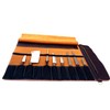 EVERPRIDE Brown Leather and Suede Knife Roll