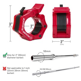 POWER GUIDANCE Hantelverschlüsse Hantelstangen Verschluss Barbell Halsbänder für 50mm Olympic Bar Ideal für Cross Fitness Training